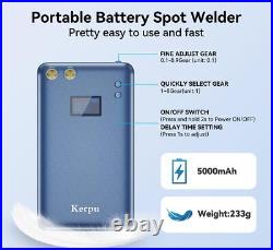 Battery Spot Welder, Kerpu Welder with LCD Screen, 80Gear Blue-lcd