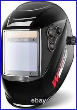 JALUWELD True Color Auto Darkening Welding Helmet Adjustable Large Black-q108