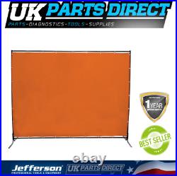 Jefferson 8x6ft Welding Curtain with Frame and Fittings