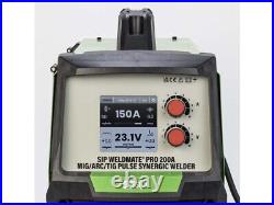 SIP 05735 WELDMATE PRO 200A MIG/ARC/TIG Pulse Synergic Welder