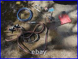 Vintage Gas Welding Equipment Oxy Acetylene (Gauges, Torches, Flux)