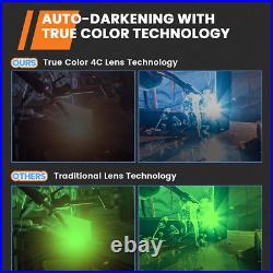 Welding Mask Auto Darkening, GoGonova 100mm x 97mm Large Viewing Solar/Battery